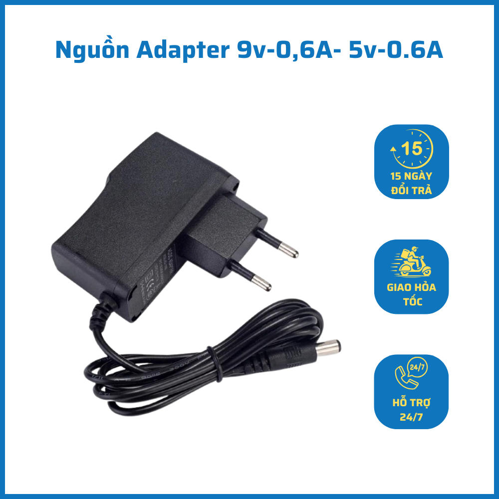 Nguồn Adapter 9V-0.6A - 5v-0.6A dành cho Wifi modem mạng | Shopee Việt Nam