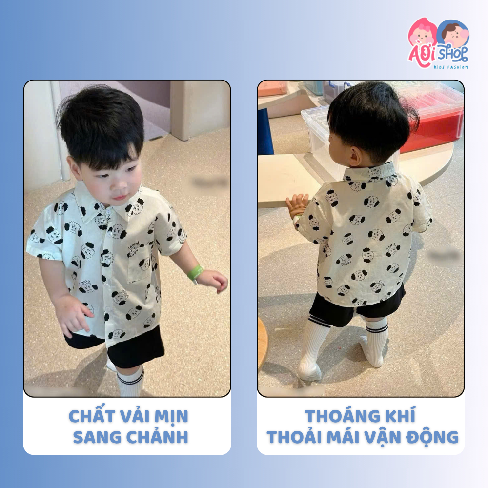 [À ƠI SHOP] A48- bộ sơ mi chó puppy full áo- a108.291