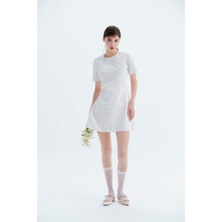 Đầm OLV kiểu linen hoa dáng chữ A Gilda phù hợp đi làm đi chơi