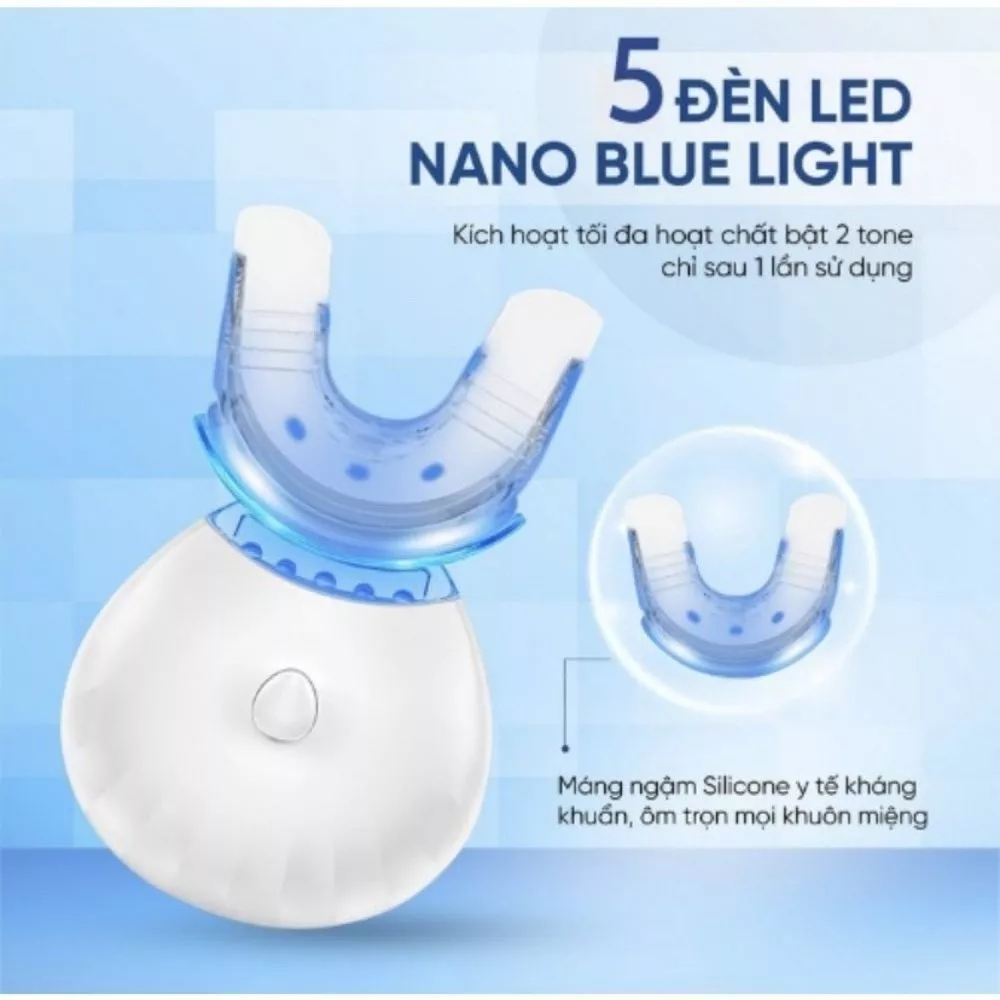 Máy Làm Trắng Răng SMILEKIT S5 Giúp Răng Trắng Sáng Hiệu Quả, An Toàn, Không Ê Buốt, BH 24 Tháng