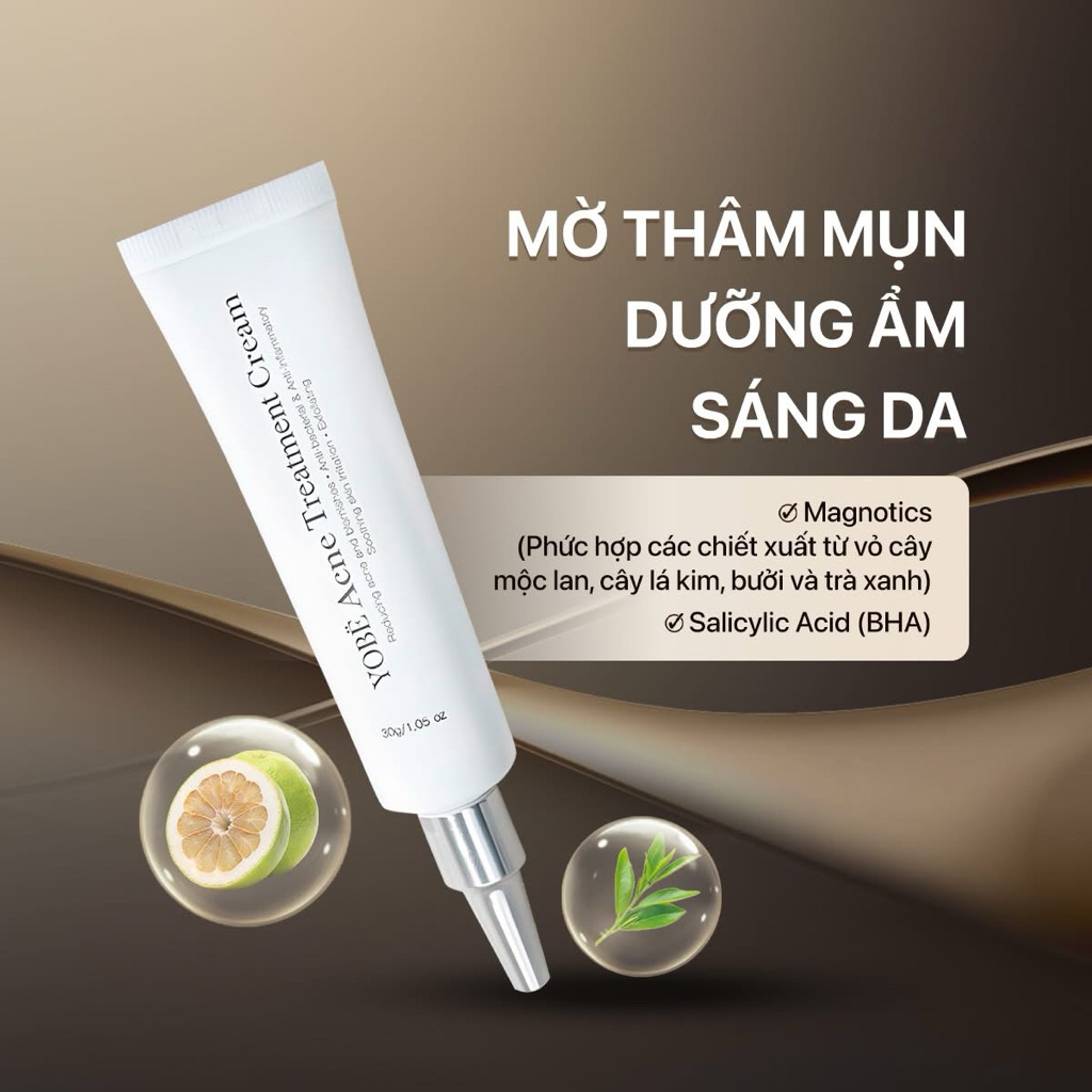 Kem Ngăn Ngừa Mụn Và Thâm Yobe - Yobeskin Acne Cream [Chính Hãng]