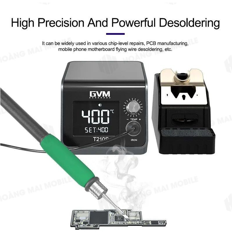 Máy hàn cầm tay GVM T210S 120W, phù hợp mũi hàn C210