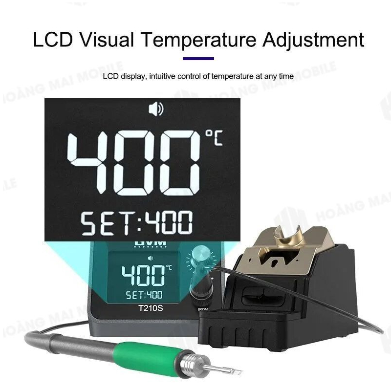 Máy hàn cầm tay GVM T210S 120W, phù hợp mũi hàn C210