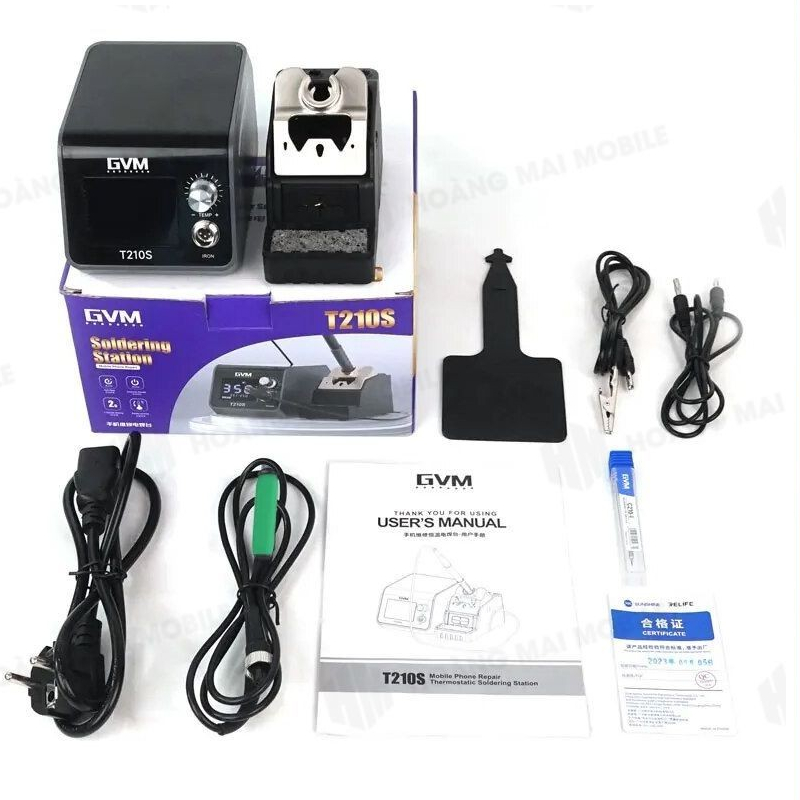Máy hàn cầm tay GVM T210S 120W, phù hợp mũi hàn C210