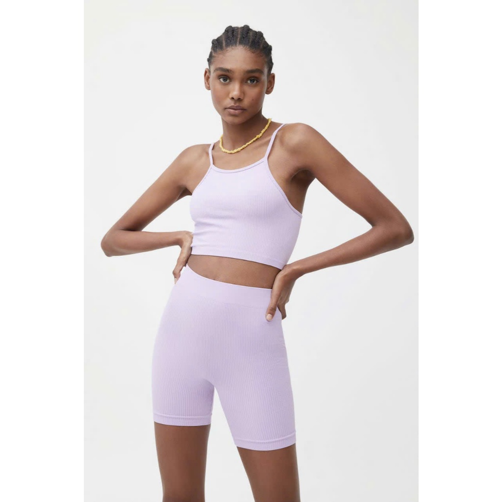 PULL&BEAR AT CROP 2 DÂY TÍM (220621084)