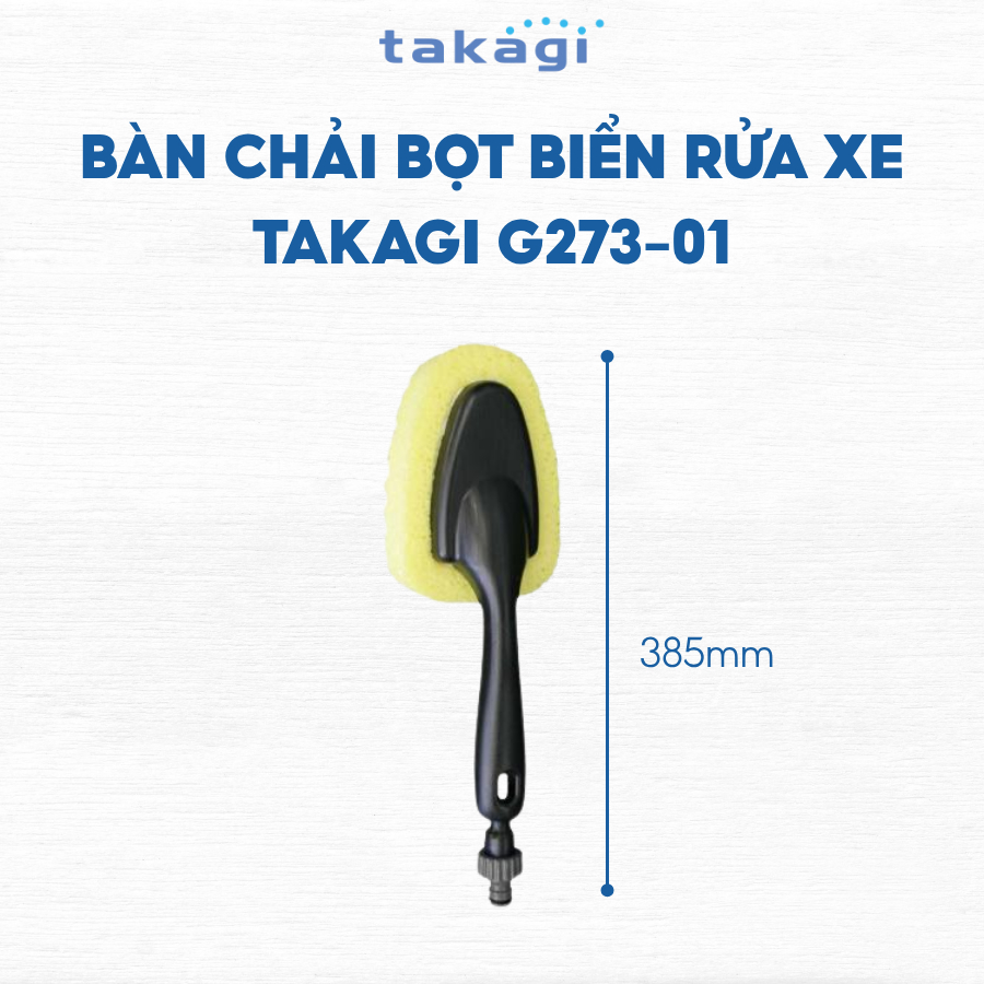 Bàn Chải Bọt Biển Rửa Xe Takagi G273-01 Chất Liệu Mềm Mại Không TRầy Xước Xe Tạo Nhiều Bọt | BigBuy360 - bigbuy360.vn