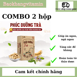 COMBO 2h Phúc dưỡng Trà thảo mộc giúp dưỡng hỗ trợ ăn ngon, ngủ ngon dạng túi lọc Nam Y đường