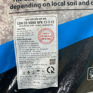 1kg Phân bón NPK 17-7-17 CCV giúp Nuôi Trái, Tăng Độ Ngọt Cho Trái , Tăng Sản Lượng Mũ Cao Su Cây Ăn Trái, Cây Rau