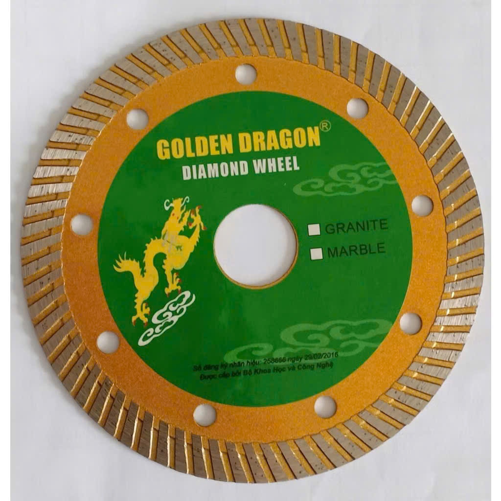 Lưỡi Cắt Gạch Bằng Kim Cương Rồng Vàng 125mm (1 tất 2)