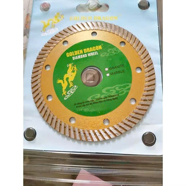 Lưỡi Cắt Gạch Bằng Kim Cương Rồng Vàng 125mm (1 tất 2)