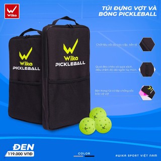 Túi Đựng Vợt Pickaball Wika,Chất Liệu Vải Dù Cao Cấp, Bền Bỉ, Nhỏ Gọn