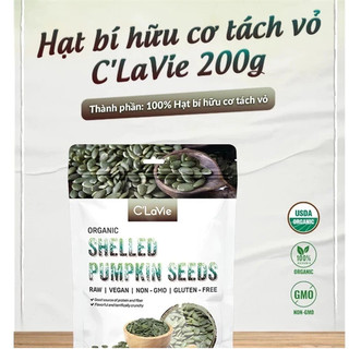 Hạt bí hữu cơ bóc vỏ Organic Pumpkin seeds Markal/ Sottolestelle/ C'lavie