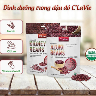 Đậu đỏ hữu cơ C'LaVie Organic Azuki/ Kidney Beans