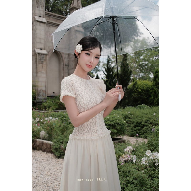 H.E.E - Đầm dáng dài Élise Dress phối voan mịn thiết kế phong cách tiểu thư, nàng thơ