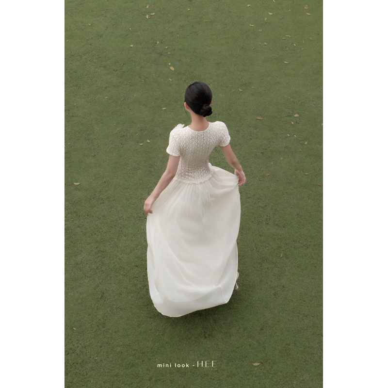H.E.E - Đầm dáng dài Élise Dress phối voan mịn thiết kế phong cách tiểu thư, nàng thơ