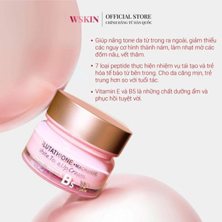 Kem dưỡng trắng Tone-up-mờ nám WSKIN Snowise Brightening Cream