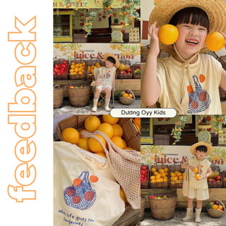 Áo thun ba lỗ trẻ em bé trai in QUẢ QUÝT cotton cao cấp size 14-35KG style Hàn Quốc | Dương Oyy 010425211