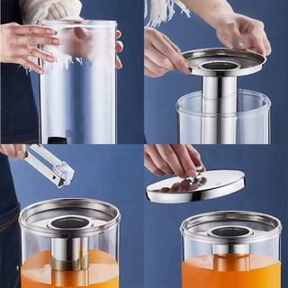 Bình đựng nước Inox Cao Cấp 3L 8L ép kèm đế chống tràn tiện Dụng có cột đá riêng thích hợp Tiệc Tùng Tiệc Buffet