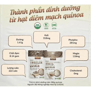 Hạt diêm mạch Quinoa hữu cơ C'lavie/ Sottolestelle