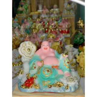 (Mới)Tượng Phật Di Lặc Cao Cấp màu sắc đẹp Kích thước ngang 28, cao 18cm