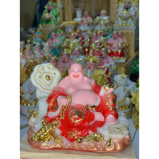 (Mới)Tượng Phật Di Lặc Cao Cấp màu sắc đẹp Kích thước ngang 28, cao 18cm