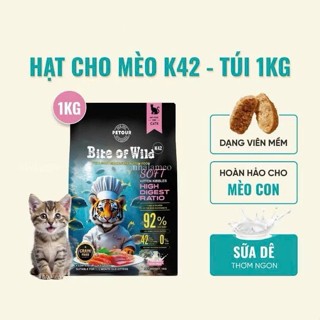 Hạt Bite of Wild F42, B45, P42, K42 Mix Topping Cao Cấp Cho Mèo Đạm 45% Không Độn Ngũ Cốc