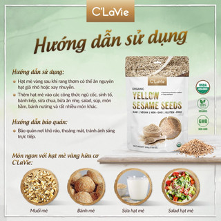 Hạt mè hữu cơ C'LaVie Organic Sesame Seeds mè đen, mè trắng