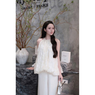 [ HÀNG SẴN ] Set Áo Yếm Ren Dáng Rộng mix Quần Lụa Suông Dáng Dài, Set Đồ Nàng Thơ Phù Hợp ( Đi Chơi… ) CÉLA