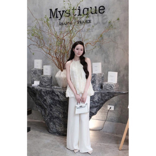 [ HÀNG SẴN ] Set Áo Yếm Ren Dáng Rộng mix Quần Lụa Suông Dáng Dài, Set Đồ Nàng Thơ Phù Hợp ( Đi Chơi… ) CÉLA