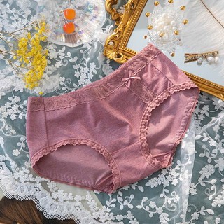 Set 10 Quần Lót Nữ Chất Đũi Mềm Phối Ren Dễ Thương, Cạp Cao Ôm Mông, Thấm Hút Tốt, Form Đẹp