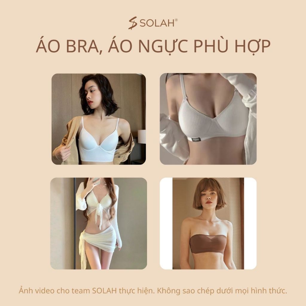 Miếng Dán Độn Ngực Có Gel 1 Mặt SOLAH Hình Tam Giác Hạt Đậu Mặc Bikini Áo Váy Đi Tiệc Hở Lưng PK04