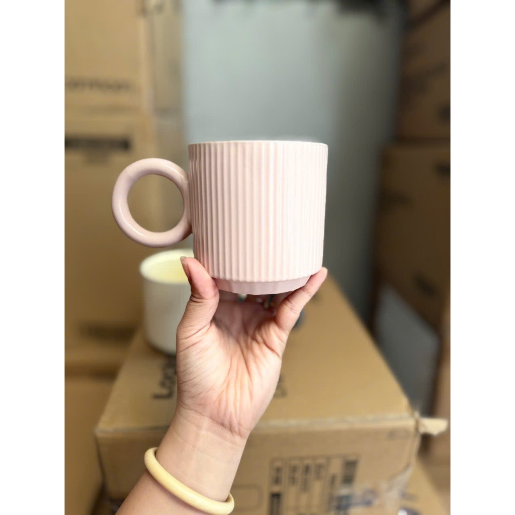 Cốc Bằng Sứ LocknLock Ceramic Mug TLL564, 3 Màu Lựa Chọn, Dung Tích 390ml - K-MALL