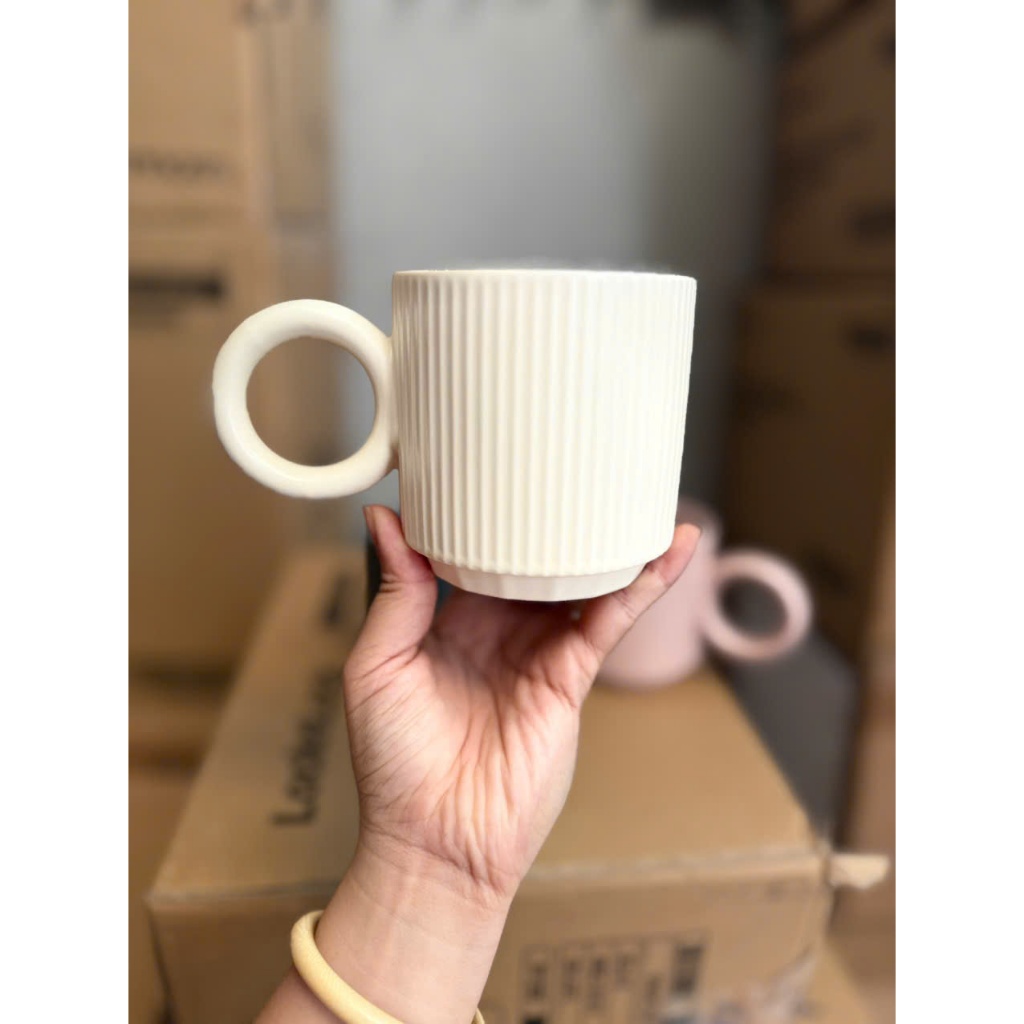 Cốc Bằng Sứ LocknLock Ceramic Mug TLL564, 3 Màu Lựa Chọn, Dung Tích 390ml - K-MALL