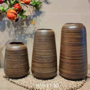 Bình Cắm Hoa Dáng Đu Đủ Gốm Sứ Bát Tràng Men Lì Vân Ganh Nổi Trang Trí Phòng Khách Cực Sang Và Đẹp