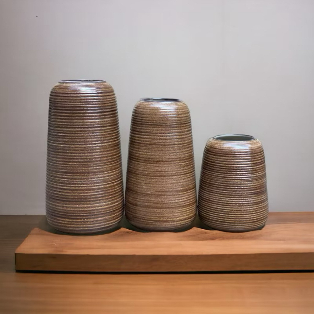 Bình Cắm Hoa Dáng Đu Đủ Gốm Sứ Bát Tràng Men Lì Vân Ganh Nổi Trang Trí Phòng Khách Cực Sang Và Đẹp