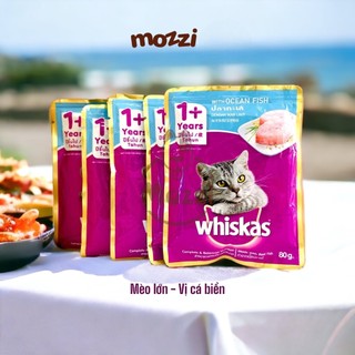[Hộp 12-24 gói] Pate cho mèo Whiskas Gói 80gr