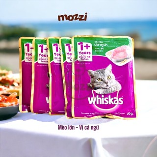 [Hộp 12-24 gói] Pate cho mèo Whiskas Gói 80gr