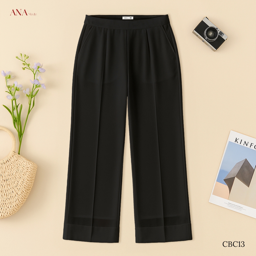 Quần Dài Dáng Suông Trung Niên ANA Mode Chất Liệu Chiffon Mềm Mịn Mát Đi Tiệc Quà Tặng Mẹ QD25CBC13