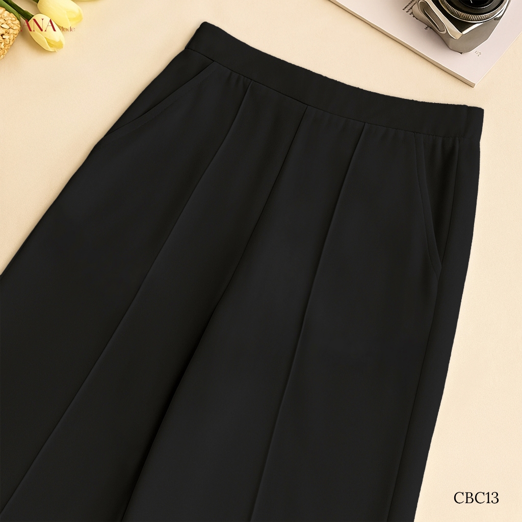 Quần Dài Dáng Suông Trung Niên ANA Mode Chất Liệu Chiffon Mềm Mịn Mát Đi Tiệc Quà Tặng Mẹ QD25CBC13