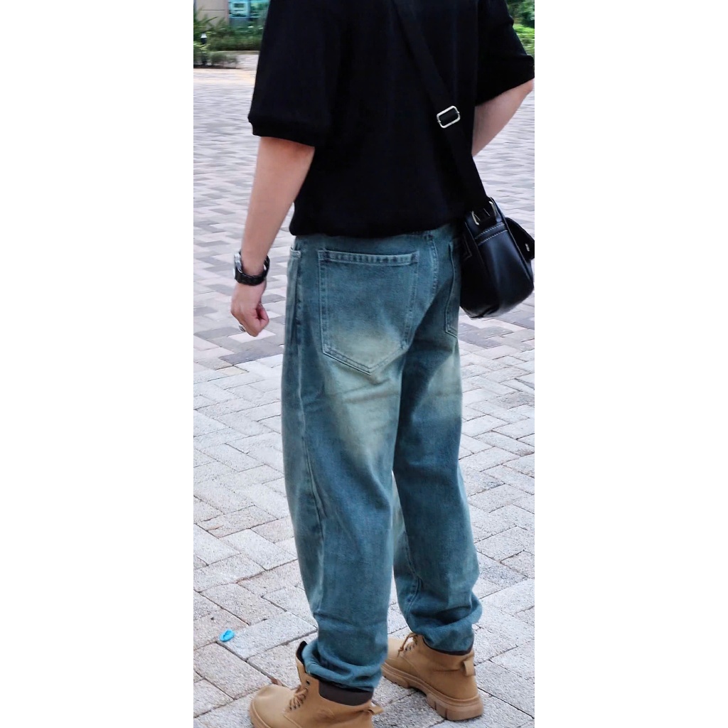 Áo thun Stee Cổ tròn Vải len bo áo URBAN ISIEUAOTHUNI Unisex