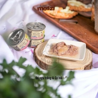 [Thùng 24 lon]  Pate cho mèo Thịt cá ngừ trắng Meowow Lon 80gr