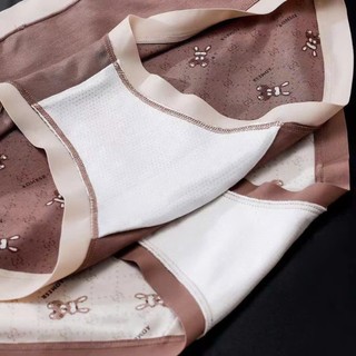 Quần Lót Nữ Cotton In Hình Gấu Đáng Yêu, Cạp Bản To Co Giãn, Thoáng Mát Không Vằn Hằn, Dễ Thương