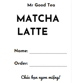 50 Tem dán chai nhựa cafe trà sữa không thấm nước kích thước 7x5cm