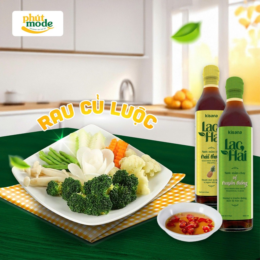 Nước mắm chay vị truyền thống Lạc Hải 500ml – Thơm ngon đậm vị, bí quyết cho bữa ăn thêm đậm đà
