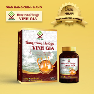 [MUA 01 TẶNG 01] Đông Trùng Hạ Thảo Vinh Gia Giúp Tăng Cường Sức Đề Kháng - Hộp 60V Tặng 01 hộp 30v