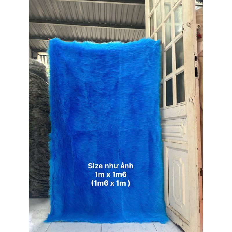 Thảm lông decor - Vải lông dài lót bàn trang điểm - Thảm lông chụp hình