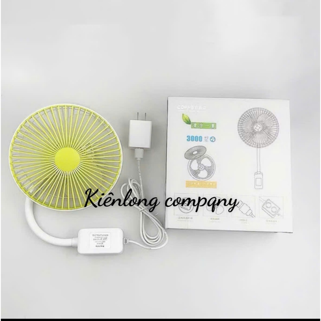 Quạt máy may CÁNH TO COPPSđế gắn nam châm, phích cắm USB,điều chỉnh 3 cấp độ gió được sử dụng trong ngành may, văn phòng