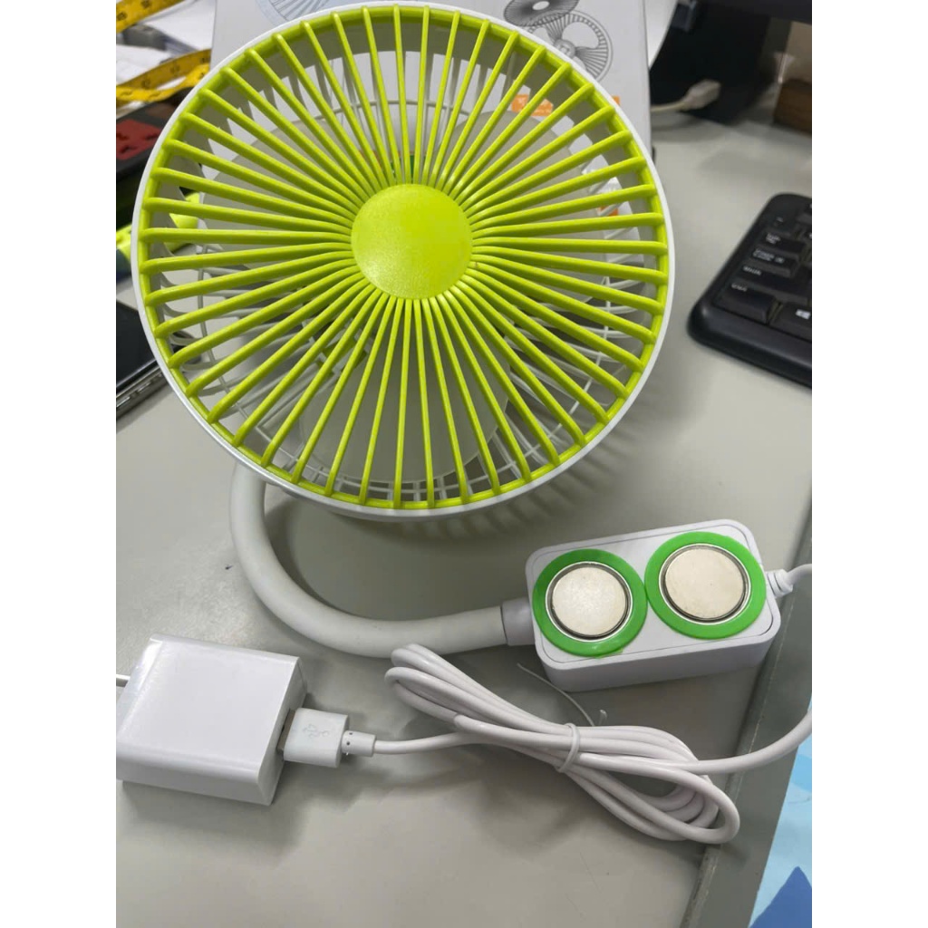 Quạt máy may CÁNH TO COPPSđế gắn nam châm, phích cắm USB,điều chỉnh 3 cấp độ gió được sử dụng trong ngành may, văn phòng