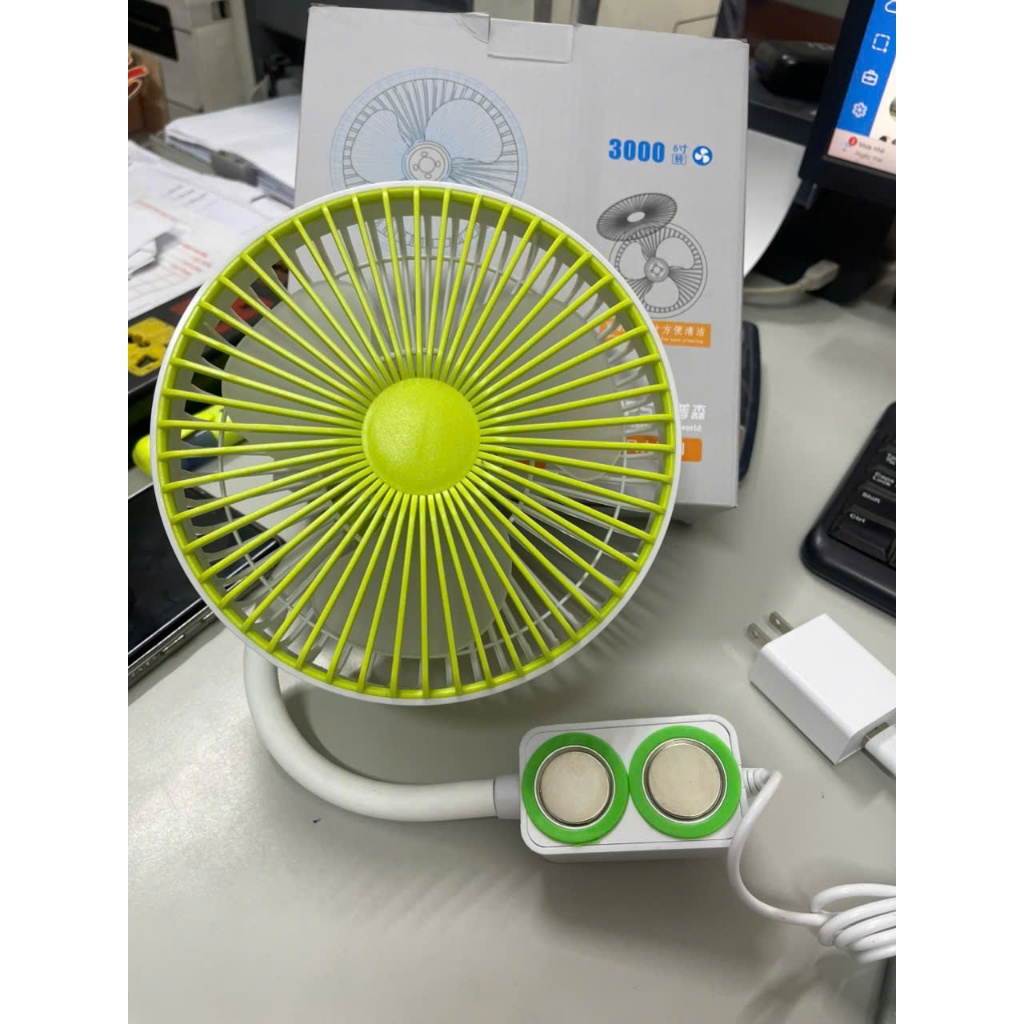 Quạt máy may CÁNH TO COPPSđế gắn nam châm, phích cắm USB,điều chỉnh 3 cấp độ gió được sử dụng trong ngành may, văn phòng