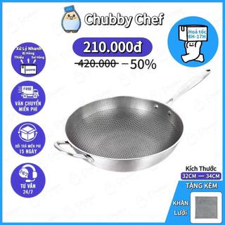 Chảo tổ ong chống dính Inox Cao Cấp KWAI vân tổ ong sâu lòng công nghệ Đức chảo vân tổ ong cao cấp chống dính an toàn